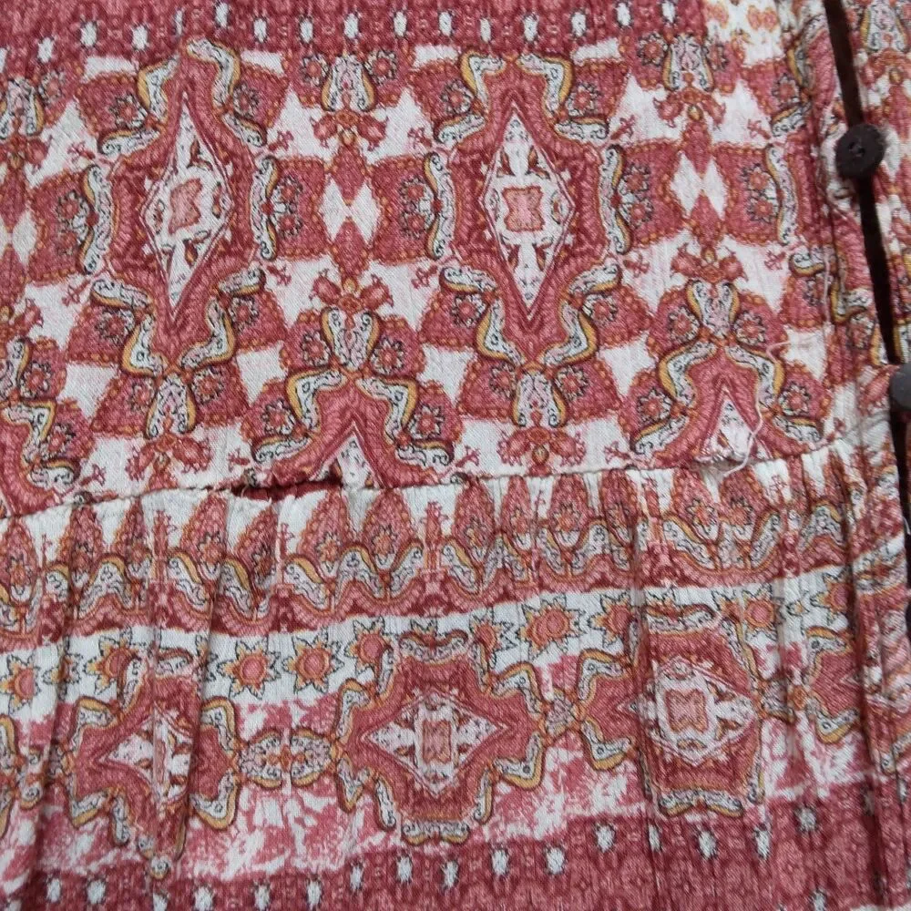 Patrons of Peace Sleeveless Maxi Dress Sundress Boho Chic Festival Womens Small - Picture 3 of 13